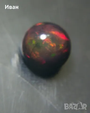 Сребърен пръстен с Опал 1.5кт аранжиран със Сапфири и Гранати , снимка 12 - Пръстени - 48285459