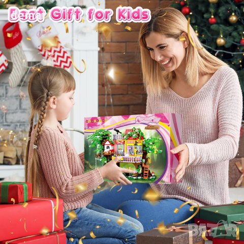 HOGOKIDS Комплект строител за деца 3-етажна къща на дърво - 840 БР., снимка 7 - Образователни игри - 43584707