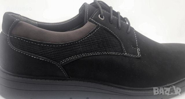 Мъжки ежедневни обувки 1276 в черно, снимка 5 - Спортно елегантни обувки - 38360988