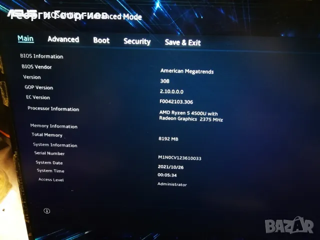 Asus VivoBook M513I M513IA-WB514T работещ, на части. 