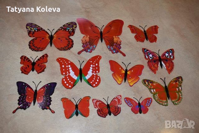 3Д пеперуди, стикери за декорация, снимка 4 - Декорация за дома - 33509617