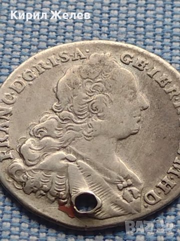 Сребърна монета 7 кройцера 1762г. Франц първи Гунзбург Австрия 24950, снимка 3 - Нумизматика и бонистика - 42968334