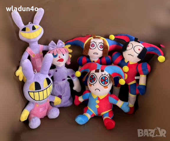 Плюшени герои Digital Circus/The Amazing Digital circus;ключодържатели-6лв-13лв