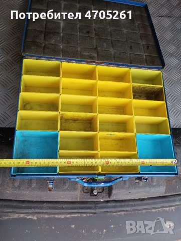 метален куфар с разделители sortimo