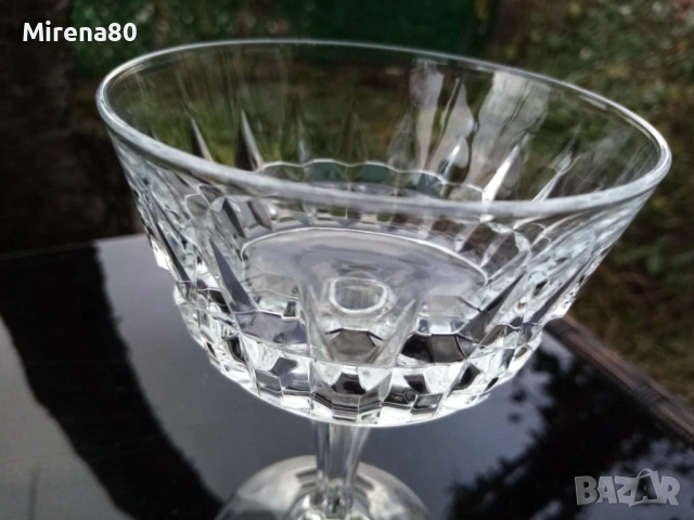 5 кристални чаши за шампанско, снимка 4 - Чаши - 53515080