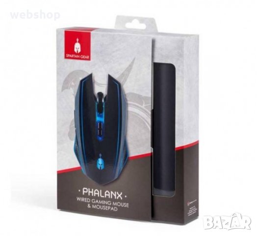 Геймърски сет Phalanx, Оптична мишка, пад, RGB, USB, DPI=3000, снимка 1