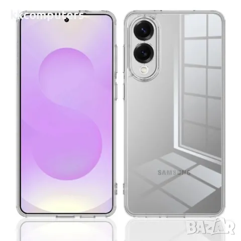 Силиконов кейс MBX 2mm, За Samsung Galaxy S25 Edge, Прозрачен, снимка 4 - Калъфи, кейсове - 50346158