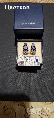 Сребърни обеци модел 2007 година, снимка 4 - Колиета, медальони, синджири - 53179122