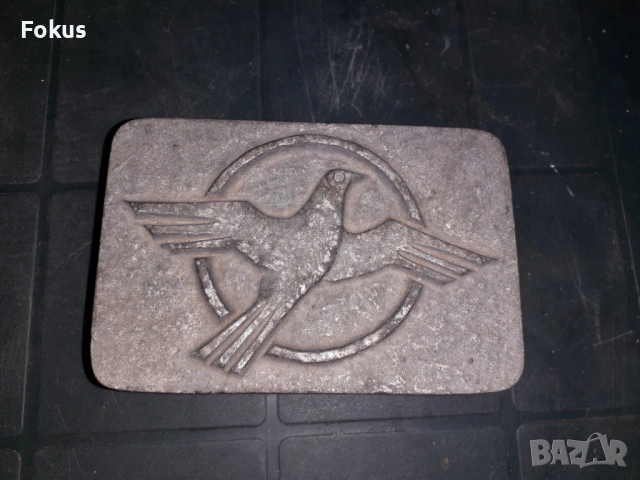 Стар метален пепелник самолет, снимка 5 - Антикварни и старинни предмети - 53306721