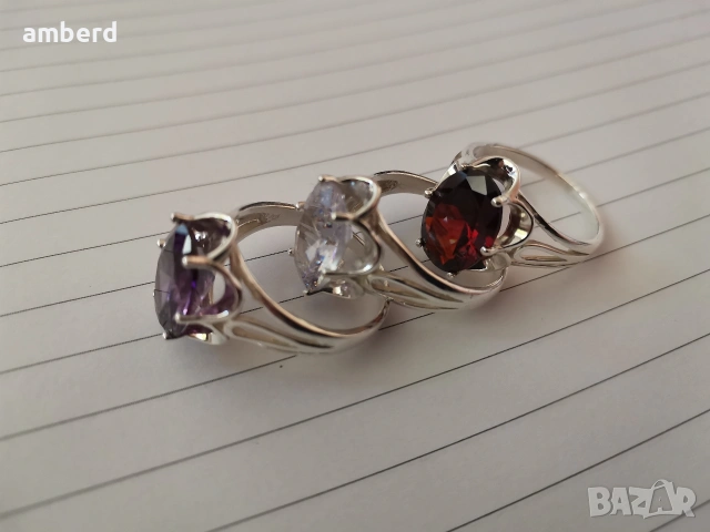 Уникален НОВ сребърен пръстен - модел R125