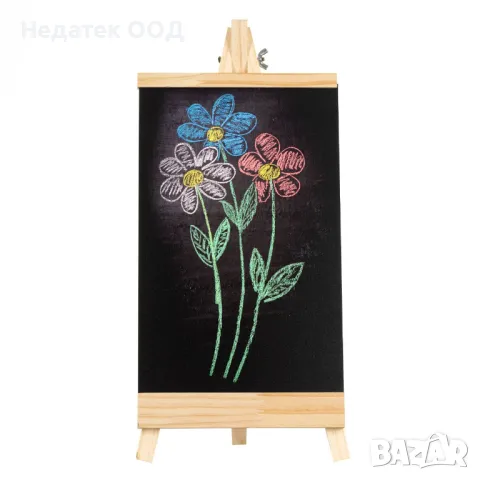 Дъска, Декоративна, За тебеширени маркери, Статив,  Дървен, 18x40 см, снимка 2 - Други - 47402262