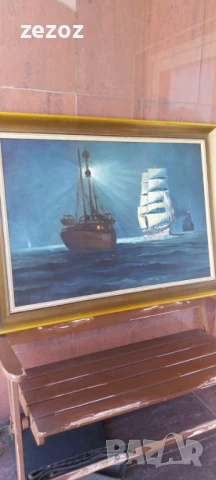 Картина масло Маринизъм, снимка 3 - Картини - 51325506