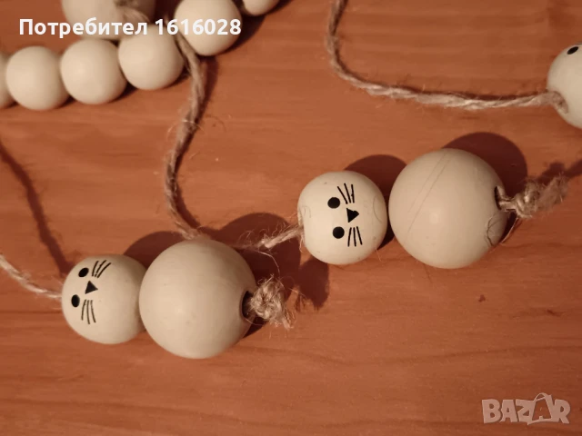 Великденски дървен гирлянд Зайчета., снимка 14 - Образователни игри - 50462861