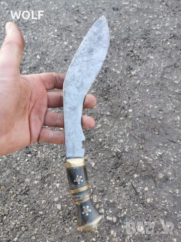 Кукри оригинал рог, месинг седеф