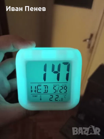 Светещ LED будилник/часовник, снимка 8 - Други - 52596842