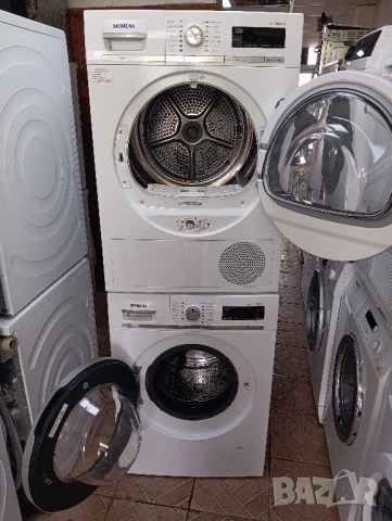 Комплект пералня и сушилня с термопомпа Сименс Siemens IQ 700 A+++ 8кг 2 години гаранция!, снимка 9 - Перални - 52474756
