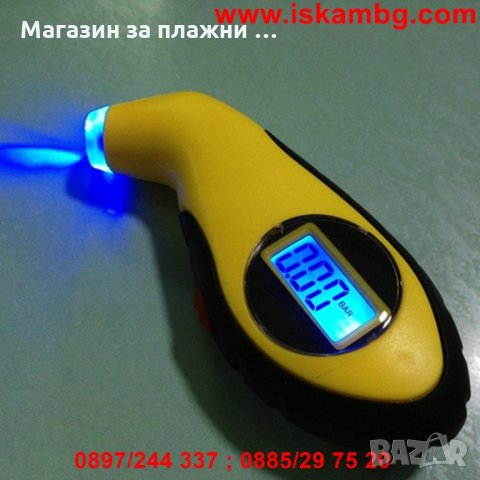Дигитален манометър за гуми , снимка 6 - Аксесоари и консумативи - 28386516