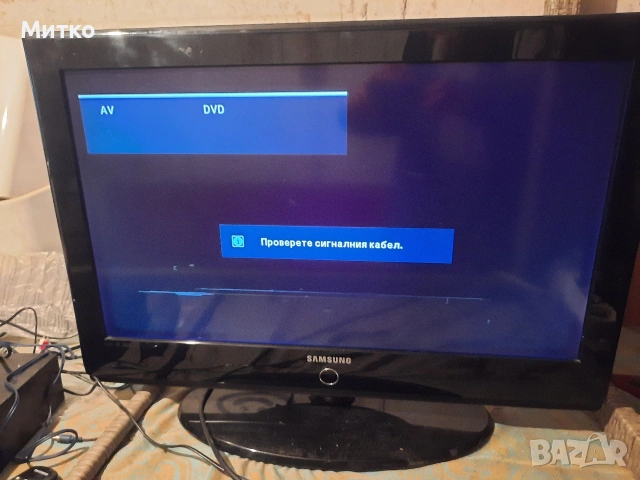 Работещ 32 инчов LCD телевизор марка Самсунг модел LE32A436T1D SAMSUNG със забележка, снимка 7 - Телевизори - 53597576