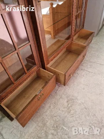 Антична Масивна Секция-внос от Германия!, снимка 10 - Секции и витрини - 49447576