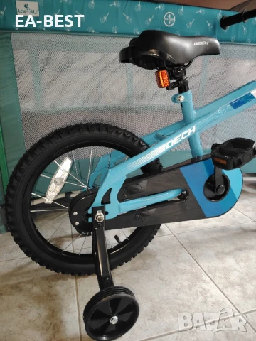 🚴‍♂️ Велосипед DECH 16” със стабилизиращи колела – Син 🌟, снимка 4 - Детски велосипеди, триколки и коли - 50666820