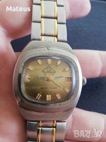 Mondaine de luxe швейцарски часовник, снимка 6 - Антикварни и старинни предмети - 37131163
