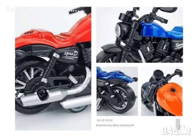 Детска играчка, Пластмасово цветно моторче - TOYCAR38 , снимка 10 - Коли, камиони, мотори, писти - 50439771