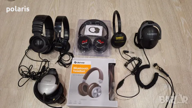 Професионални оригинални стерео слушалки за  различни видове металотърсачи,металдетектори