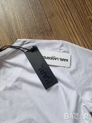 Страхотна дамска тениска KARL LAGERFELD  , нова с етикет, размер S / M ,L , XL, цена 35лв, снимка 8 - Тениски - 49488624