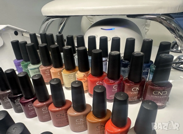 Cnd shellac , vinylux , оригинални гел лакове, снимка 5 - Продукти за маникюр - 53486883