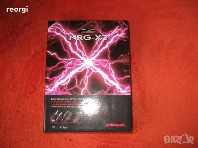 НОВ -Хай-Енд--Аудиокуест НРж-Х3--силов кабел., снимка 2 - Ресийвъри, усилватели, смесителни пултове - 28150696