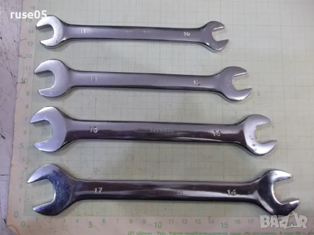 Лот от 4 бр. "TOP MASTER" гаечни ключове, снимка 3 - Ключове - 49238766