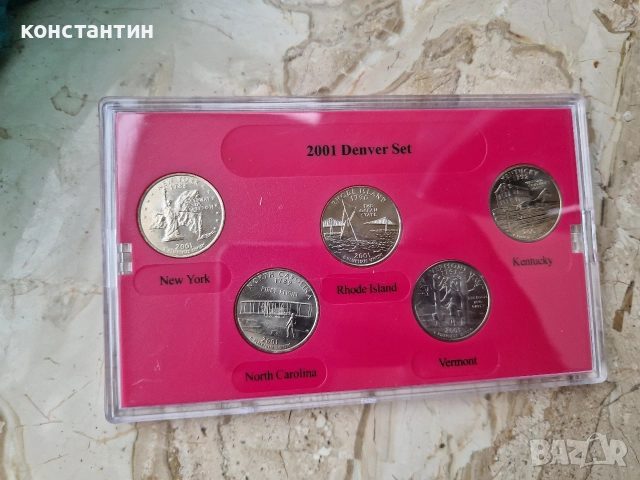 сет монети САЩ 2001г, снимка 5 - Нумизматика и бонистика - 52703125
