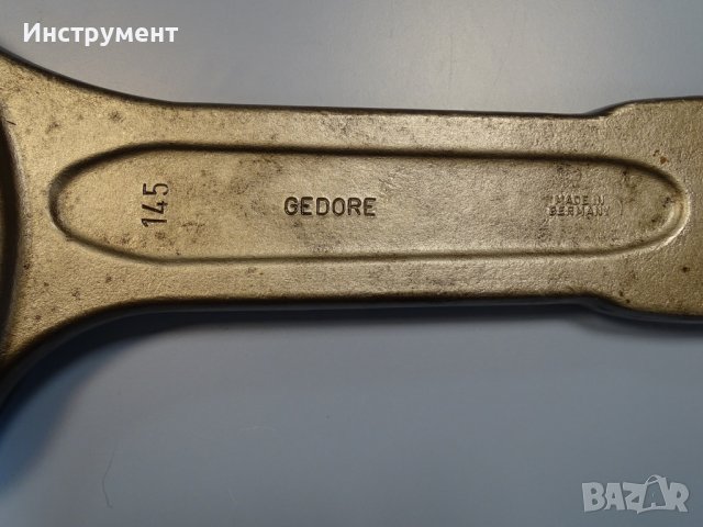 Ключ гаечен ударен едностранен Gedore B04332-145mm Metric Open Ended Slogging Spаnner, снимка 2 - Ключове - 43240176