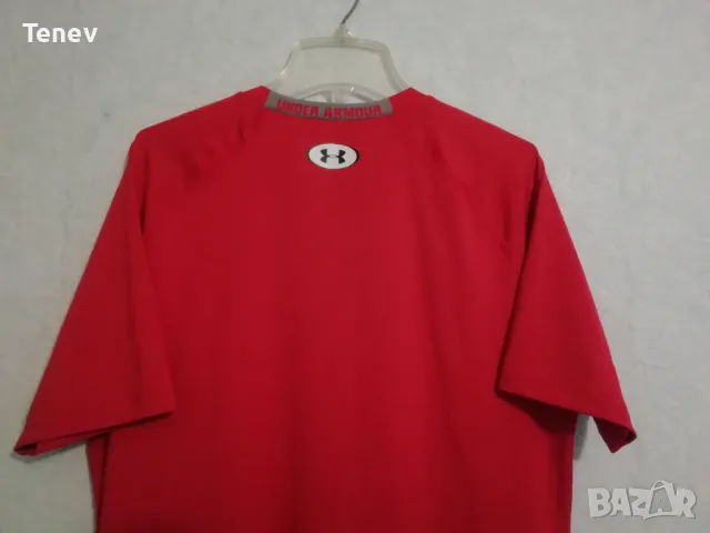 Under Armour HeatGear Compression нова оригинална мъжка тениска фланелка размер XL червена, снимка 3 - Тениски - 49498719