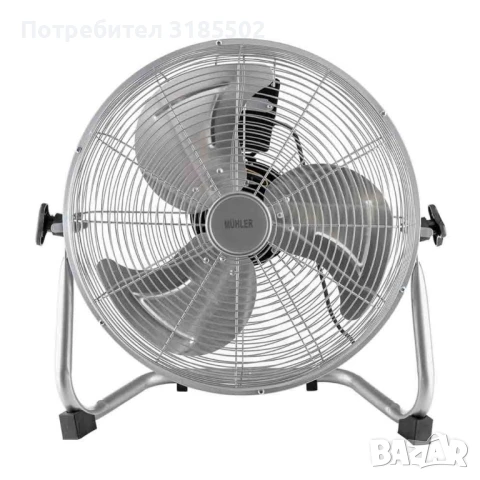 Вентилатор подов Muhler, 60W, индустриален, метален, снимка 2 - Вентилатори - 50879141