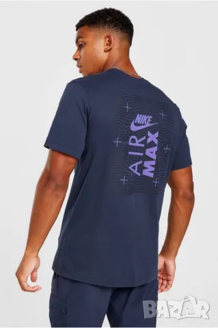 Нова тениска NIKE TRICOU MAX T NAVY, снимка 4 - Тениски - 47644165