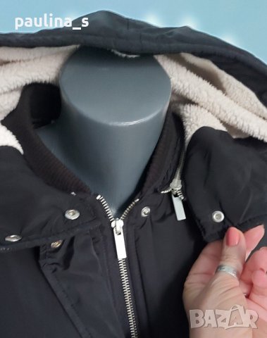 Маркова топла шуба "Noisy May" тип парка с подвижна качулка / голям размер , снимка 3 - Палта, манта - 43879968