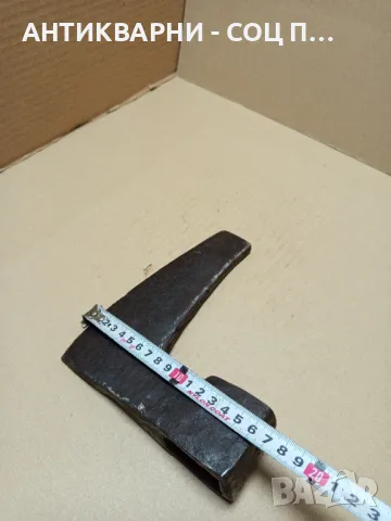 Соц Стара Ръчно Кована Брадва Номер 11 Тегло 1.600кг., снимка 9 - Антикварни и старинни предмети - 49731959