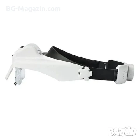 Увеличителна часовникарска лупа за глава око очила с LED осветление светлина лампа бижутери мощна, снимка 8 - Други инструменти - 50919425