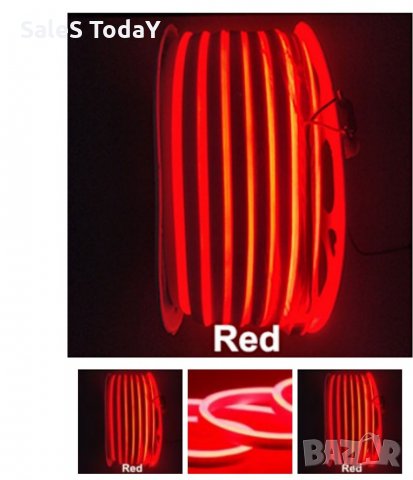  LED ЛЕНТА 12V, 5M, червен , снимка 2 - Аксесоари и консумативи - 33047741