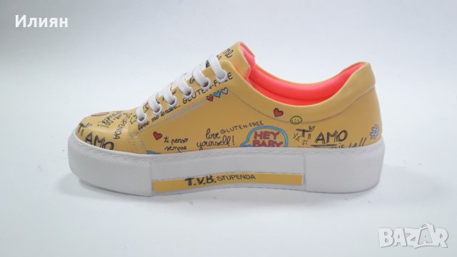 Супер ХИТ кецове-жълти,модел 6439, снимка 2 - Кецове - 32234360