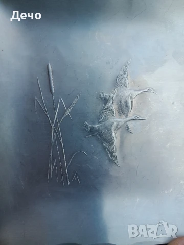 20x12.5см Ръчно кован Атрактивен неръждаем пепелник тавичка за ядки Wengell August Forge, снимка 2 - Антикварни и старинни предмети - 50953607