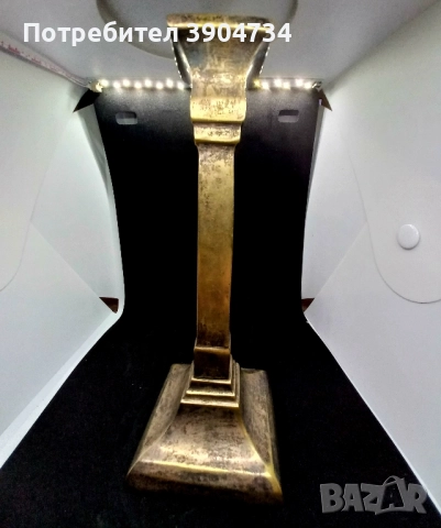 Свещник Викториянски, снимка 3 - Антикварни и старинни предмети - 52050978