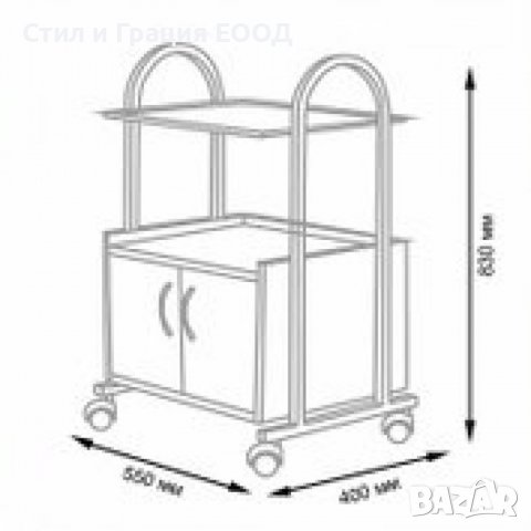 Количка за естетика - метална 1* - бяла 55 х 42,5 х 80,5 см, снимка 9 - Друго оборудване - 27951686