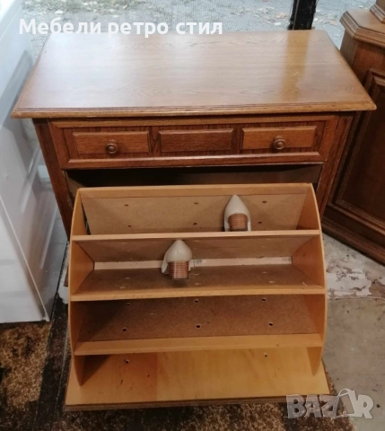 Компактен шкаф изработен от естествено дърво, с елегантен и устойчив дизайн., снимка 6 - Шкафове - 52063778