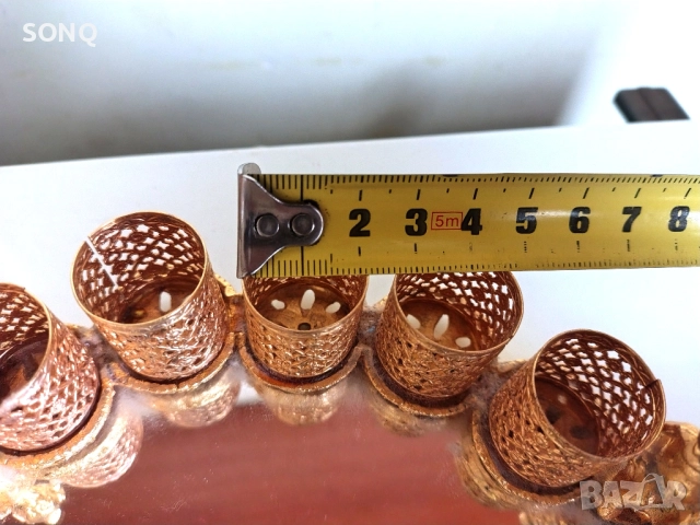 Прекрасна Позлатена Поставка За Червила, снимка 10 - Други - 52125379