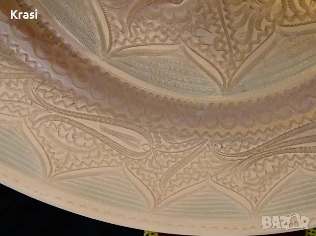 Медна фруктиера,меден съд,плато,пано 500 гр. , снимка 7 - Антикварни и старинни предмети - 47404569