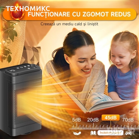 Вентилаторна печка HotVex Ceramic, 1500W, компактна, снимка 4 - Отоплителни печки - 52055266