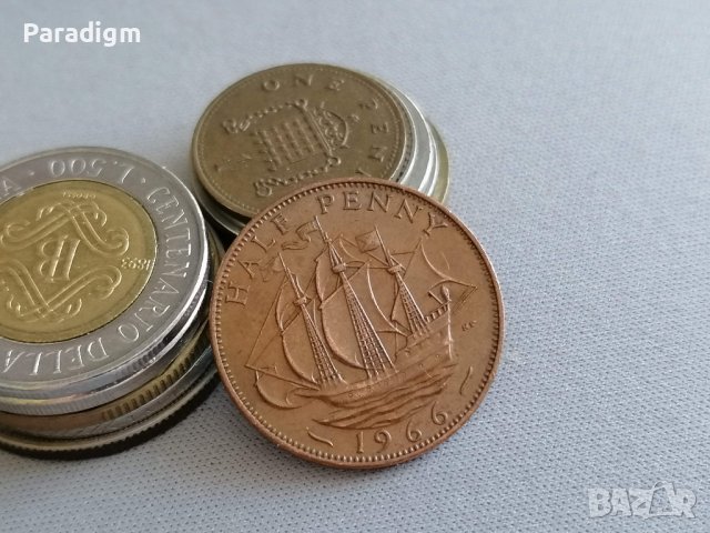 Монета - Великобритания - 1/2 (половин) пени | 1966г.