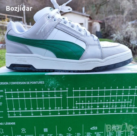 Маратонки PUMA, бяло-зелени., снимка 3 - Маратонки - 52912954